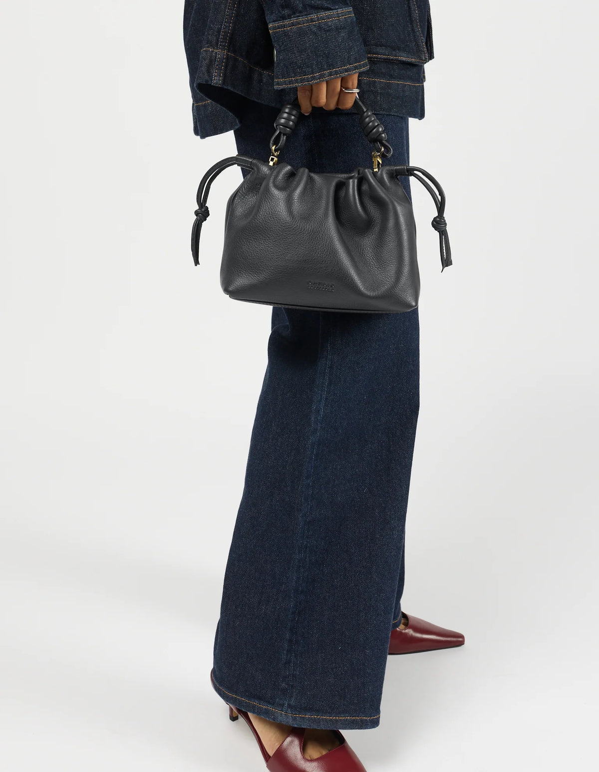 Kiki Mini Black Soft Grain Leather