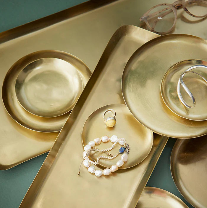 Decoratie tray round L