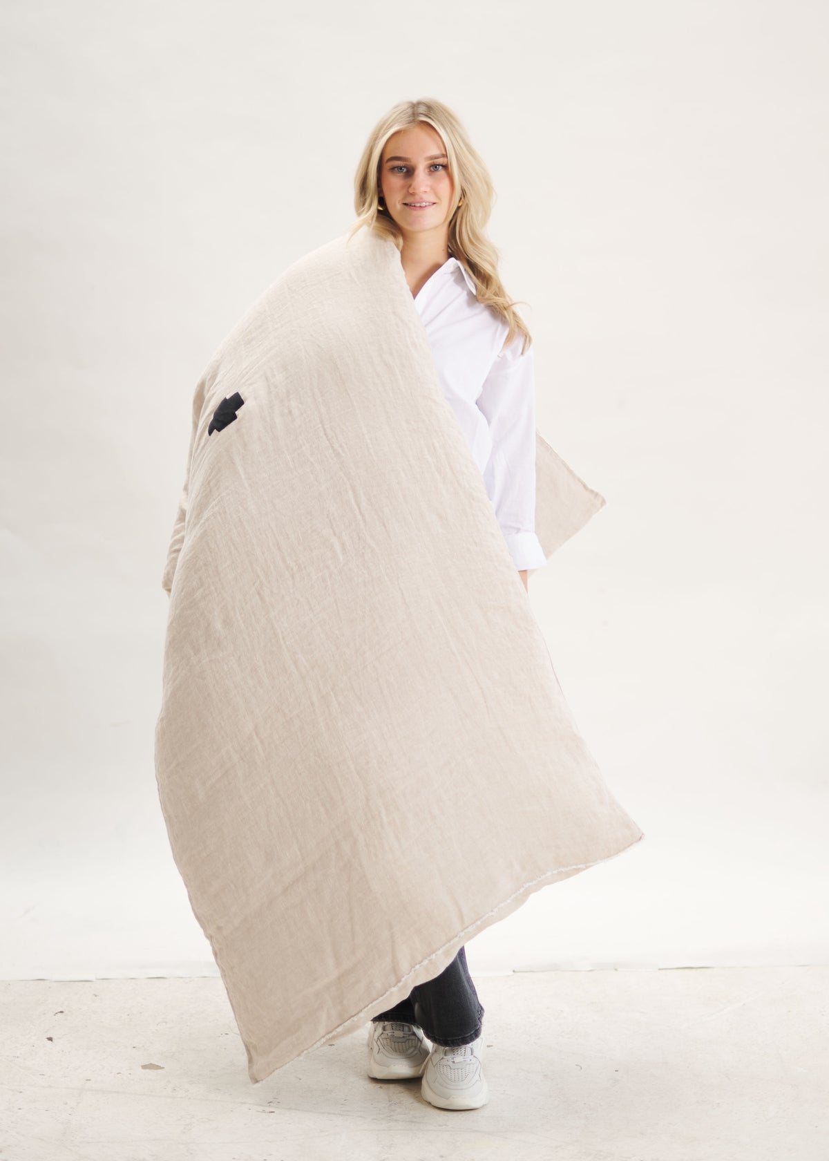 Cozy Cover Zand Cross Zwart