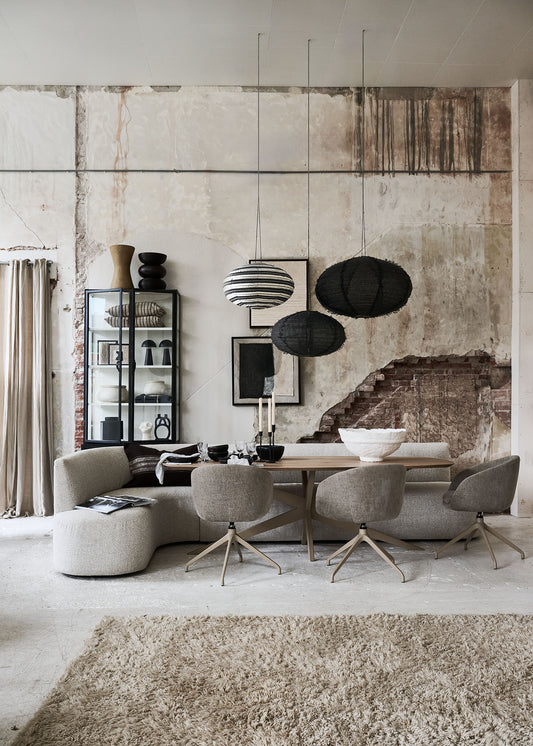 Hanglamp UFO Linen BLACK