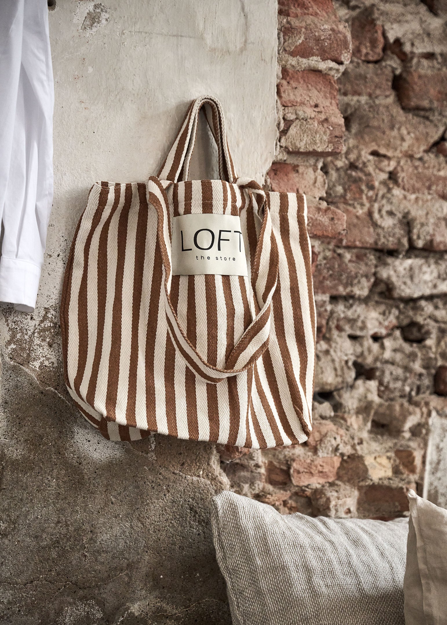 The Stripe Bag Brown