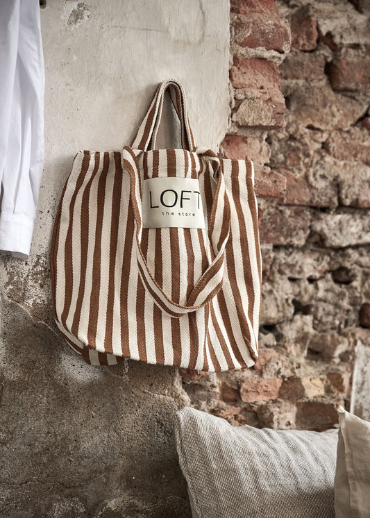 The Stripe Bag Brown