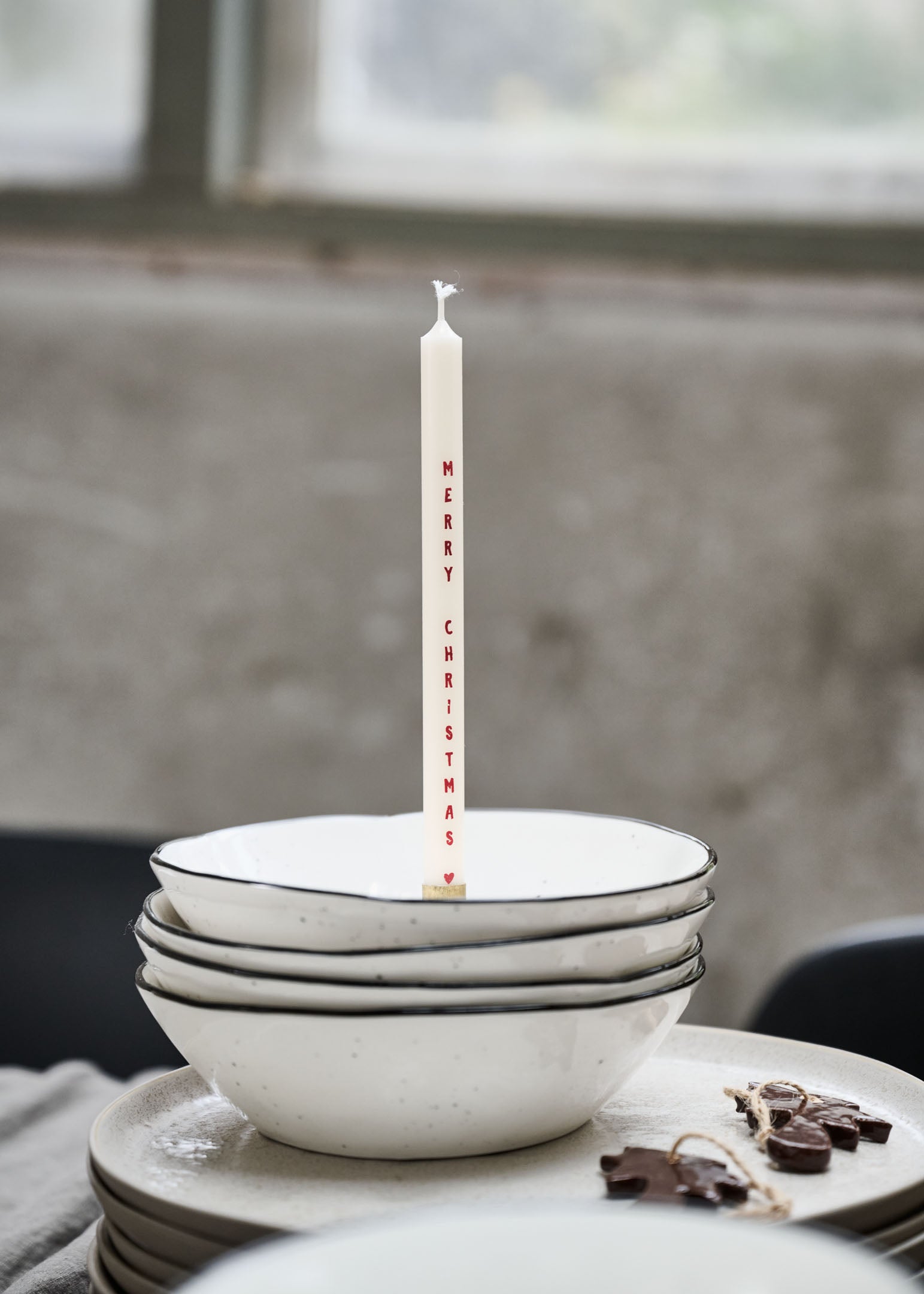 Taper kaars Merry Christmas
