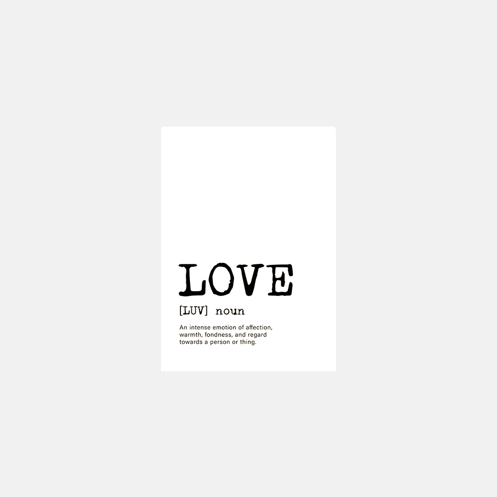 LOVE limited edition - Postcard