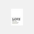 LOVE limited edition - Postcard