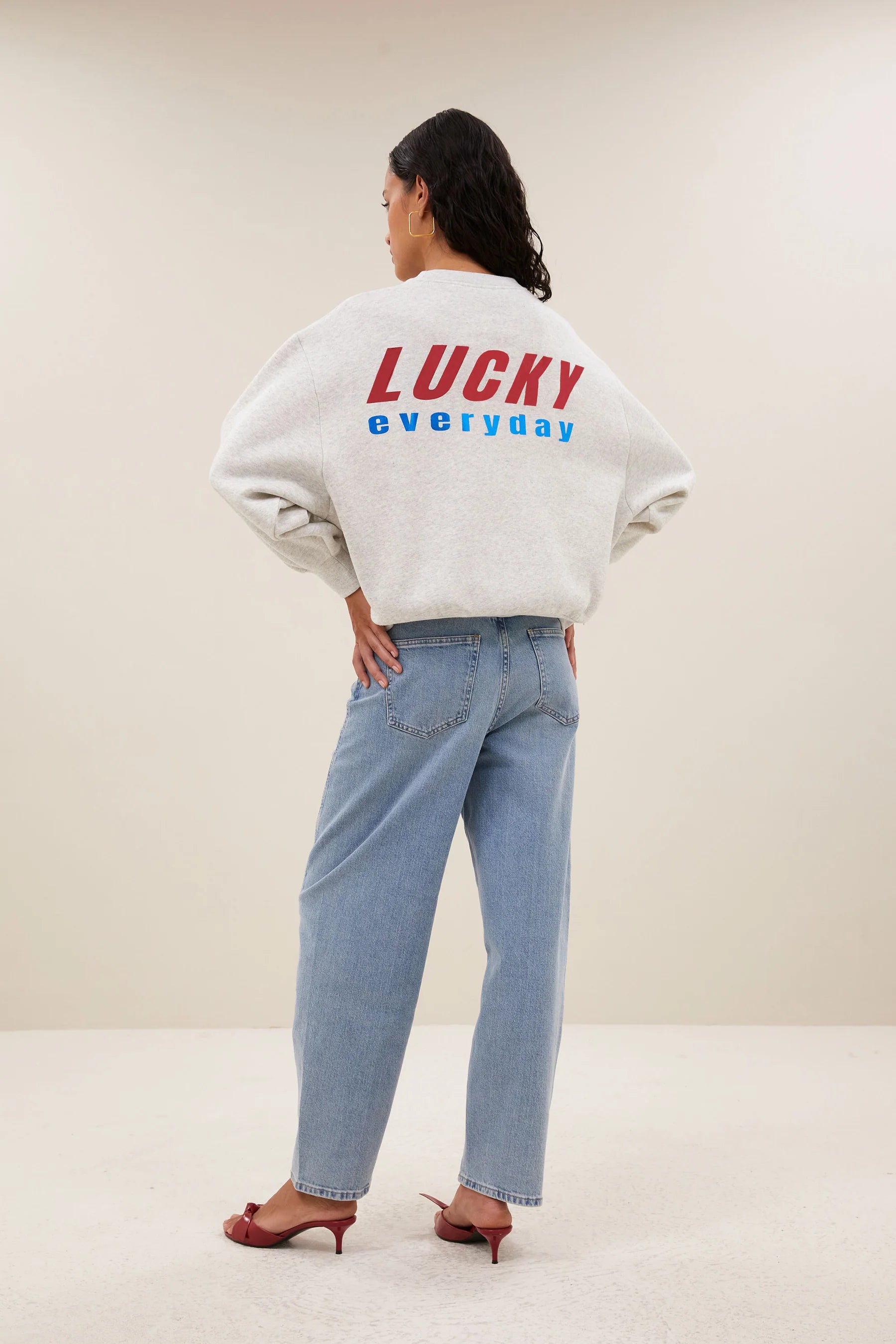bibi melange lucky everyday sweater