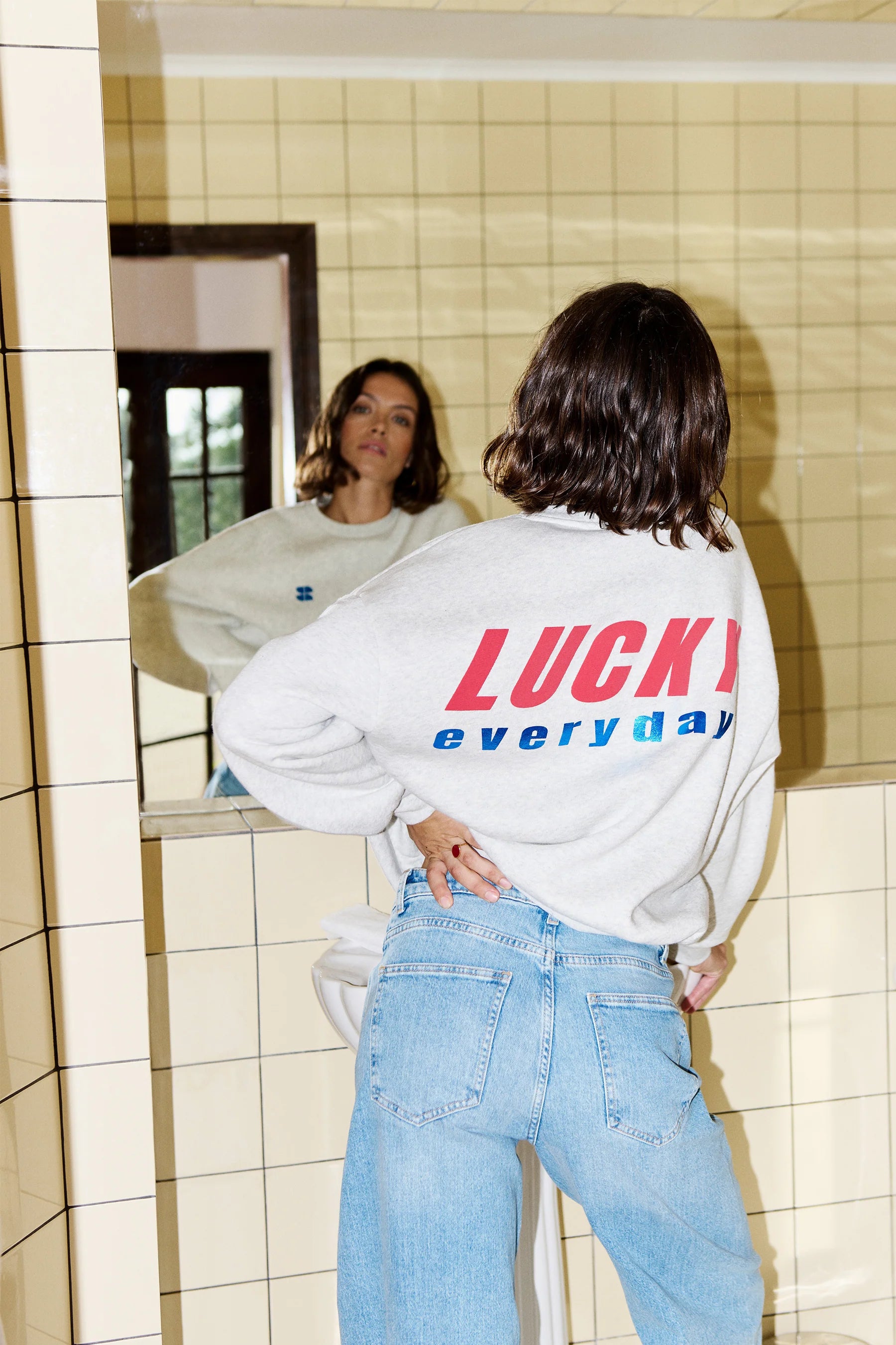 bibi melange lucky everyday sweater