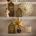 Load image into Gallery viewer, Candle Holder Brownstone H13cm Golden
