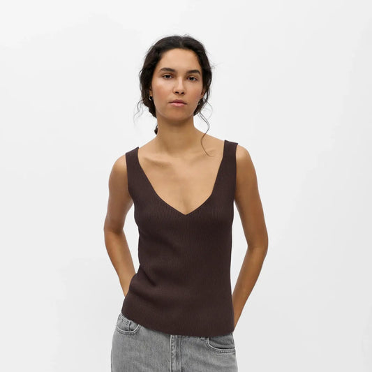 OBJKUNI THESS S/L SINGLET KNIT TOP 145
