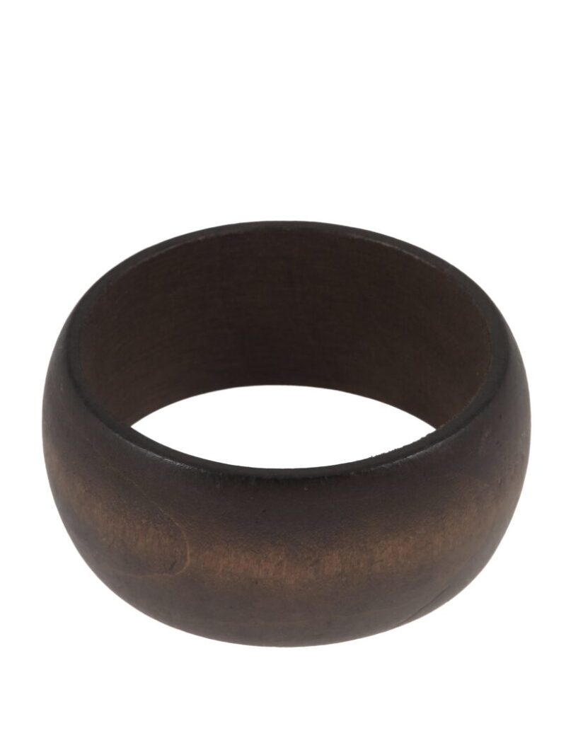 Mat bruine houten bangle large
