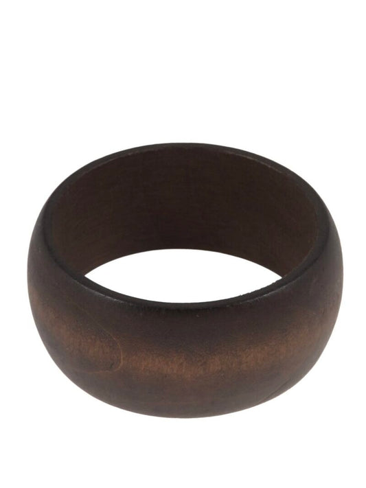 Mat bruine houten bangle large