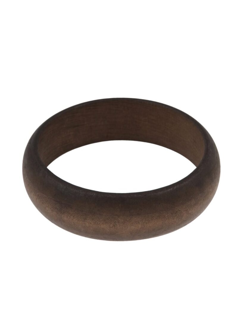 Mat bruine houten bangle small