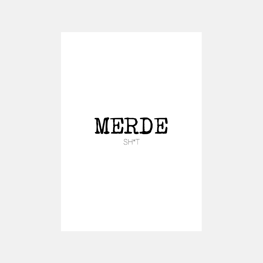 Merde - Sticky Canvas