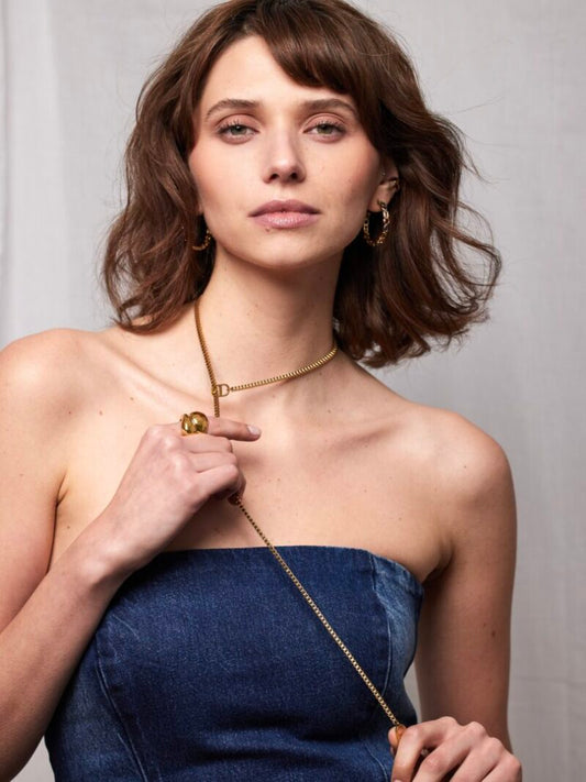Minimalistische doorhaalketting