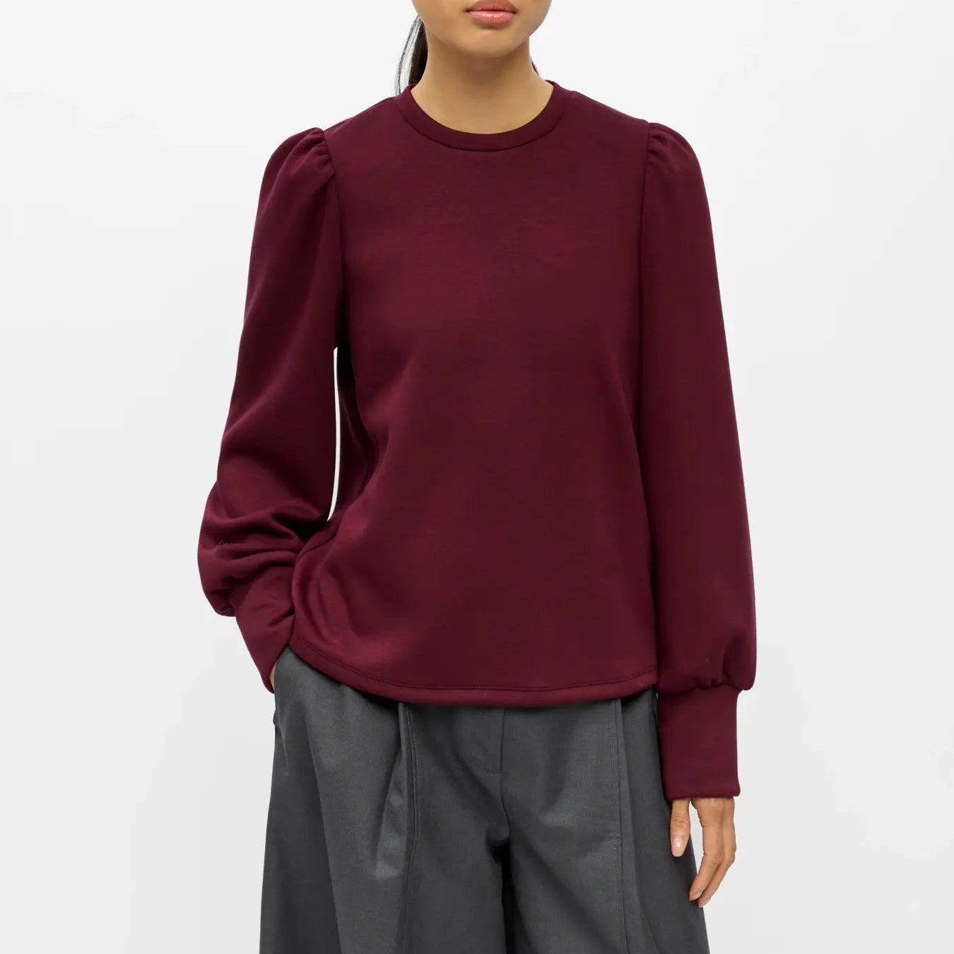 OBJANDREA RE L/S O-NECK TOP NOOS
