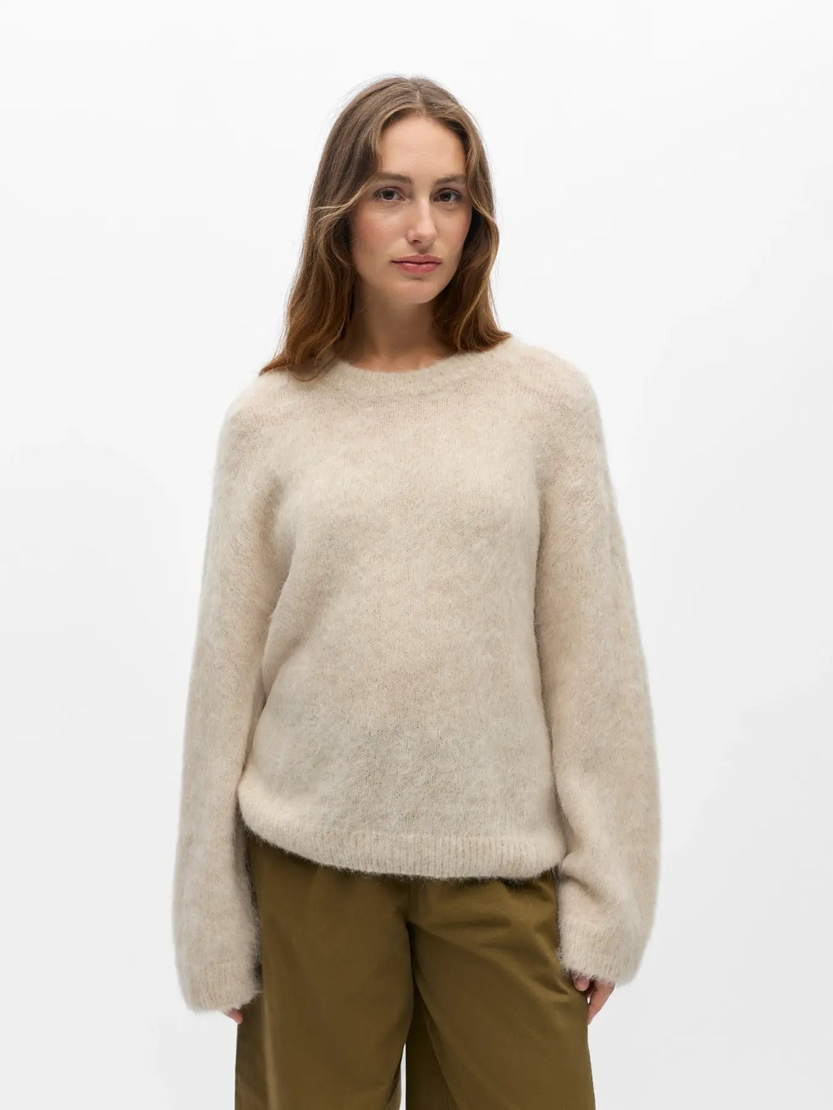 OBJHARRY L/S LO KNIT PULLOVER NOOS