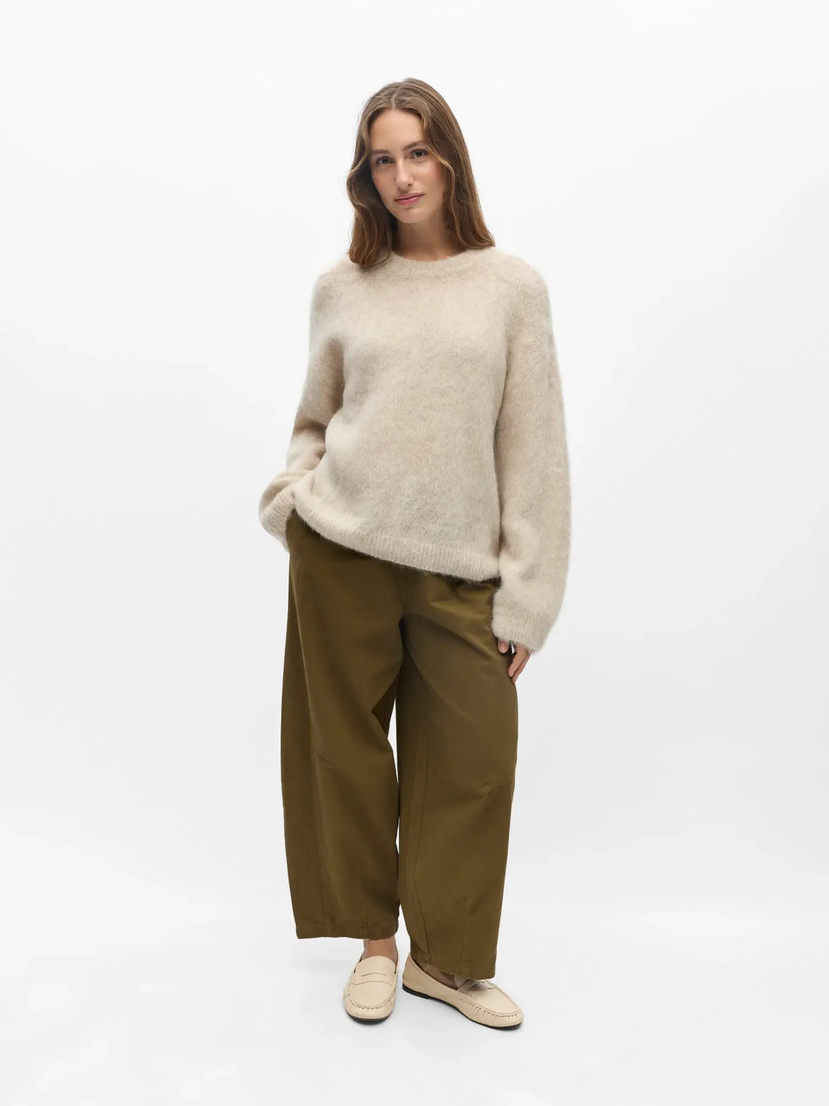 OBJHARRY L/S LO KNIT PULLOVER NOOS