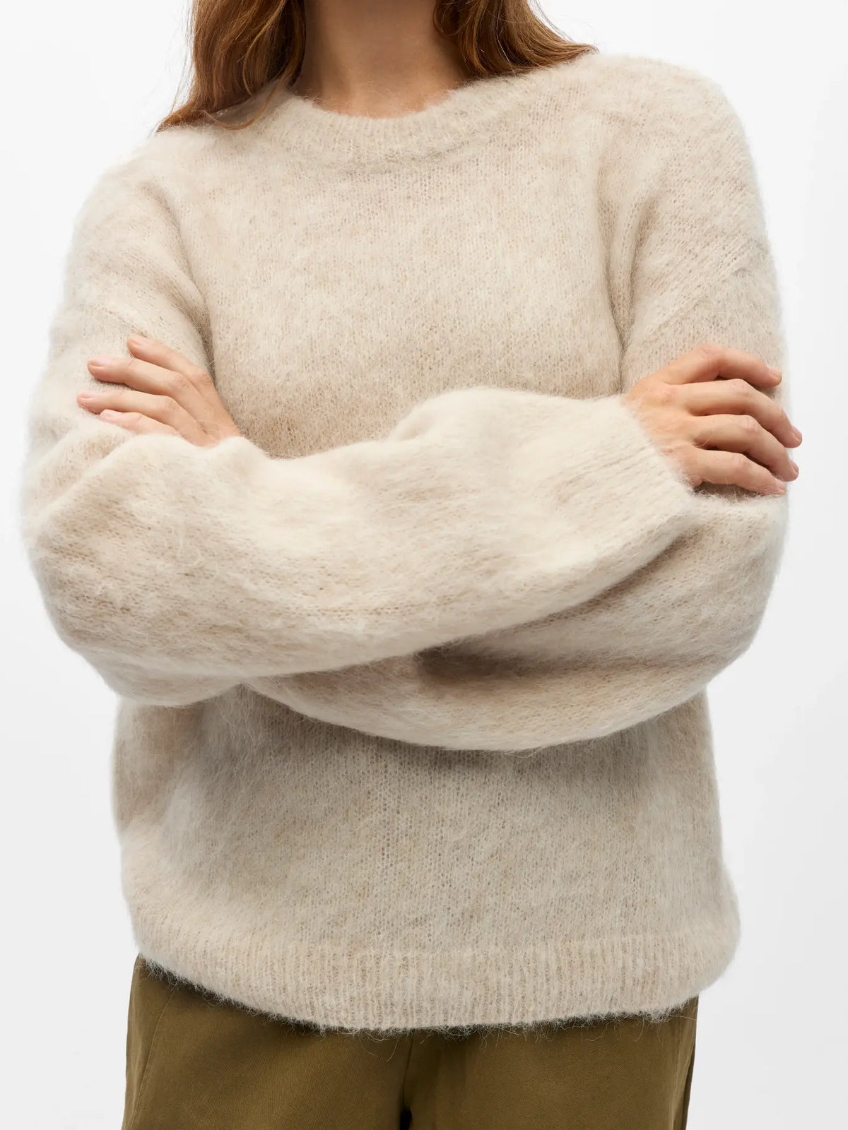 OBJHARRY L/S LO KNIT PULLOVER NOOS