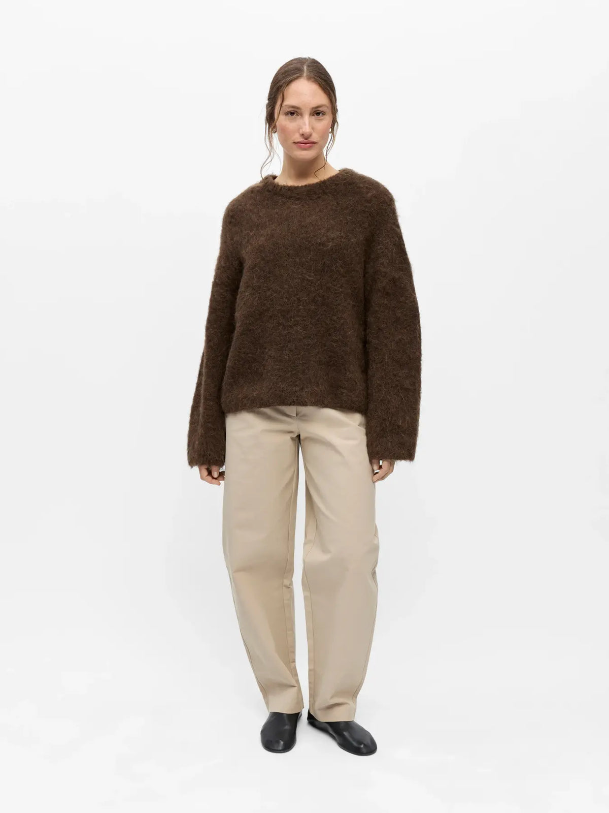 OBJHARRY L/S LO KNIT PULLOVER NOOS