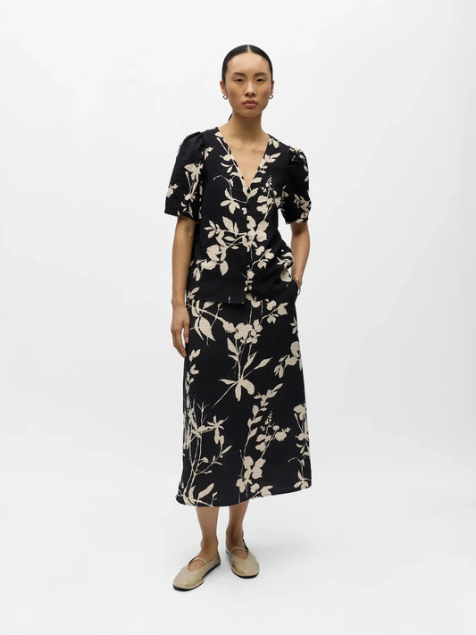 OBJJACIRA S/S V-NECK TOP NOOS