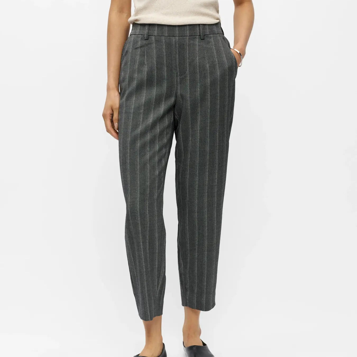 OBJLISA SLIM PANT AOP NOOS