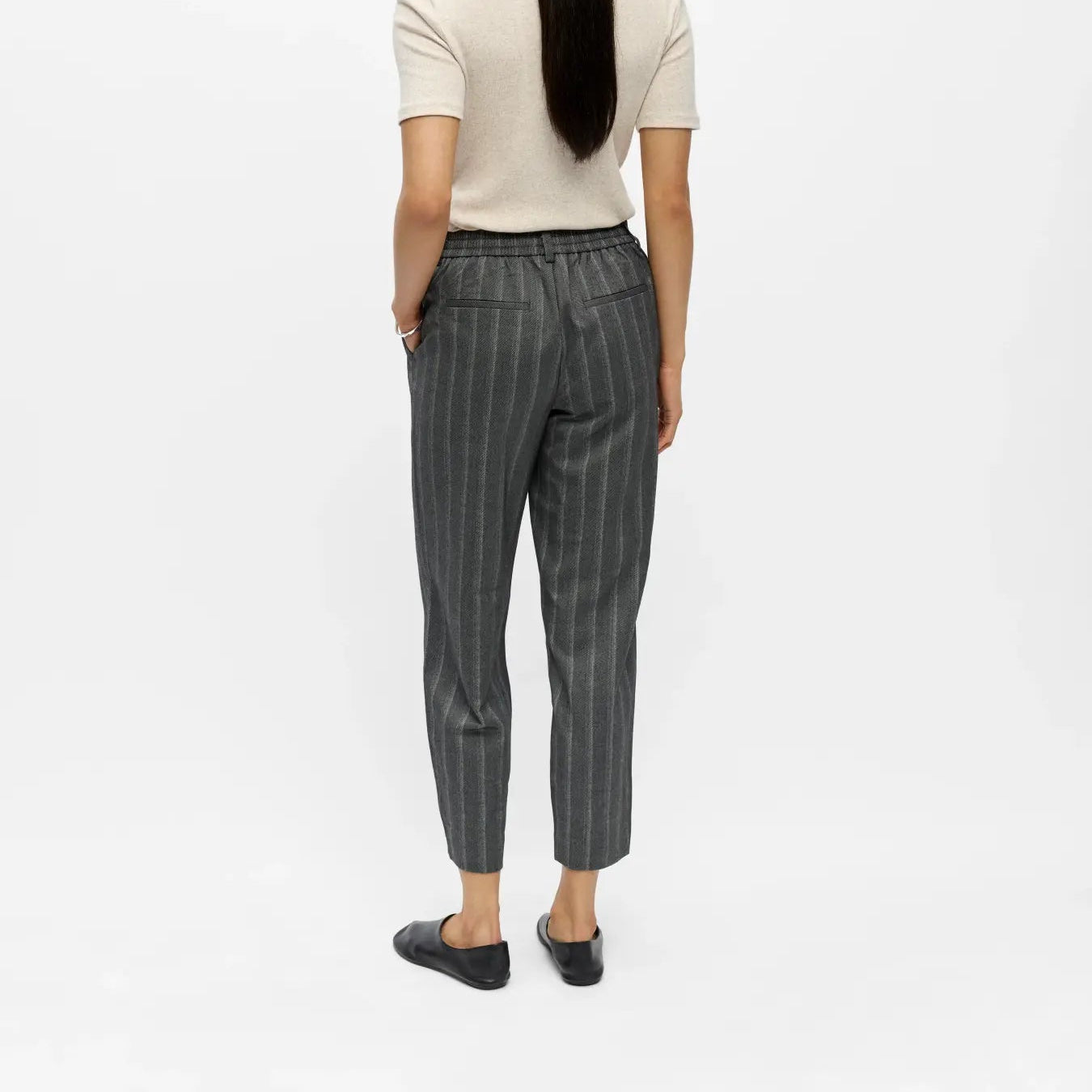 OBJLISA SLIM PANT AOP NOOS