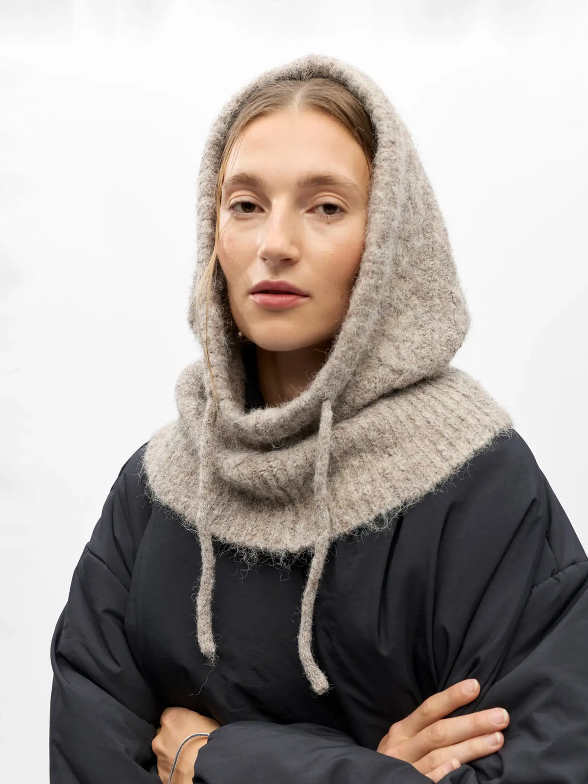 OBJMILU CABLE KNIT BALACLAVA NOOS
