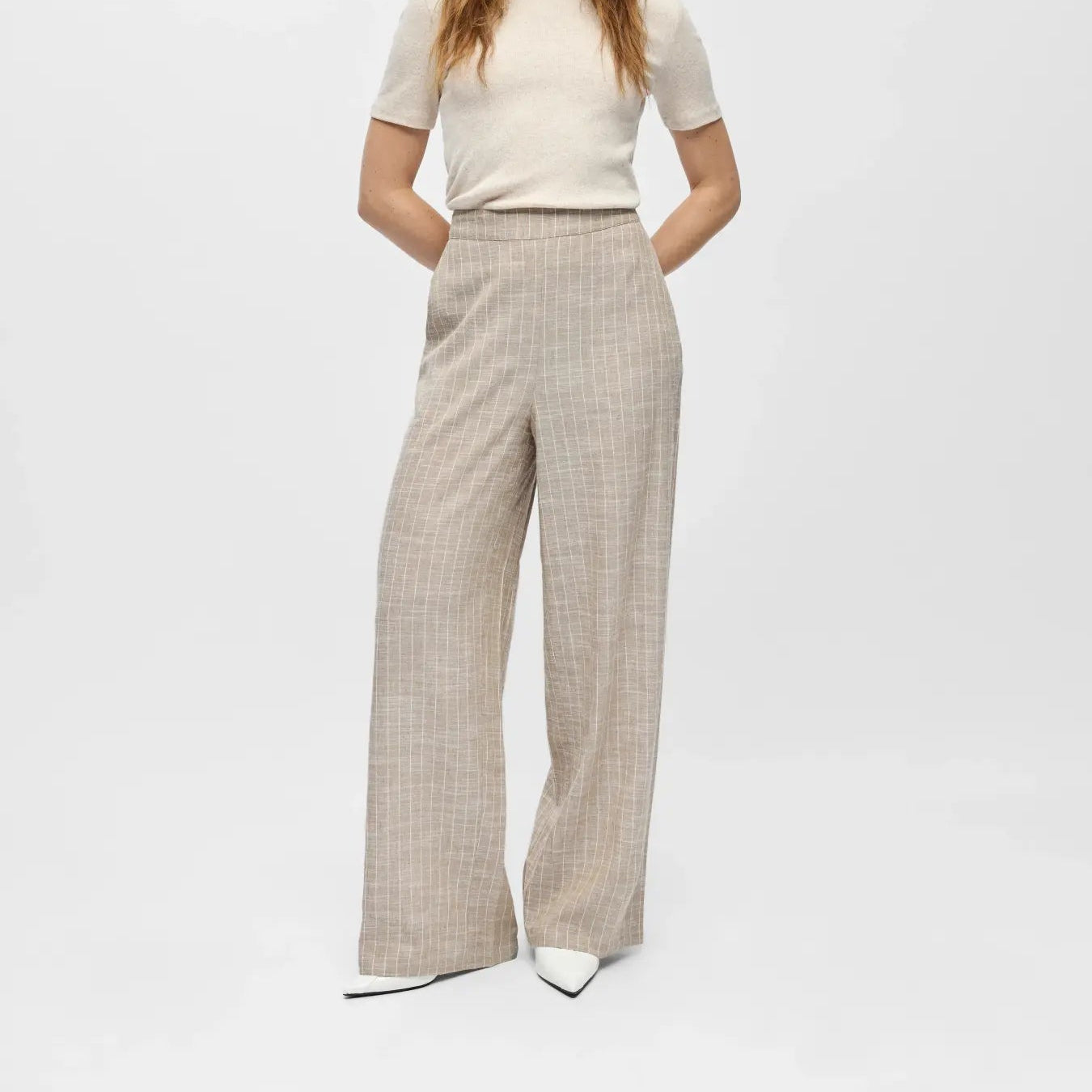 OBJPAULA YUI HW WIDE PANTS 144