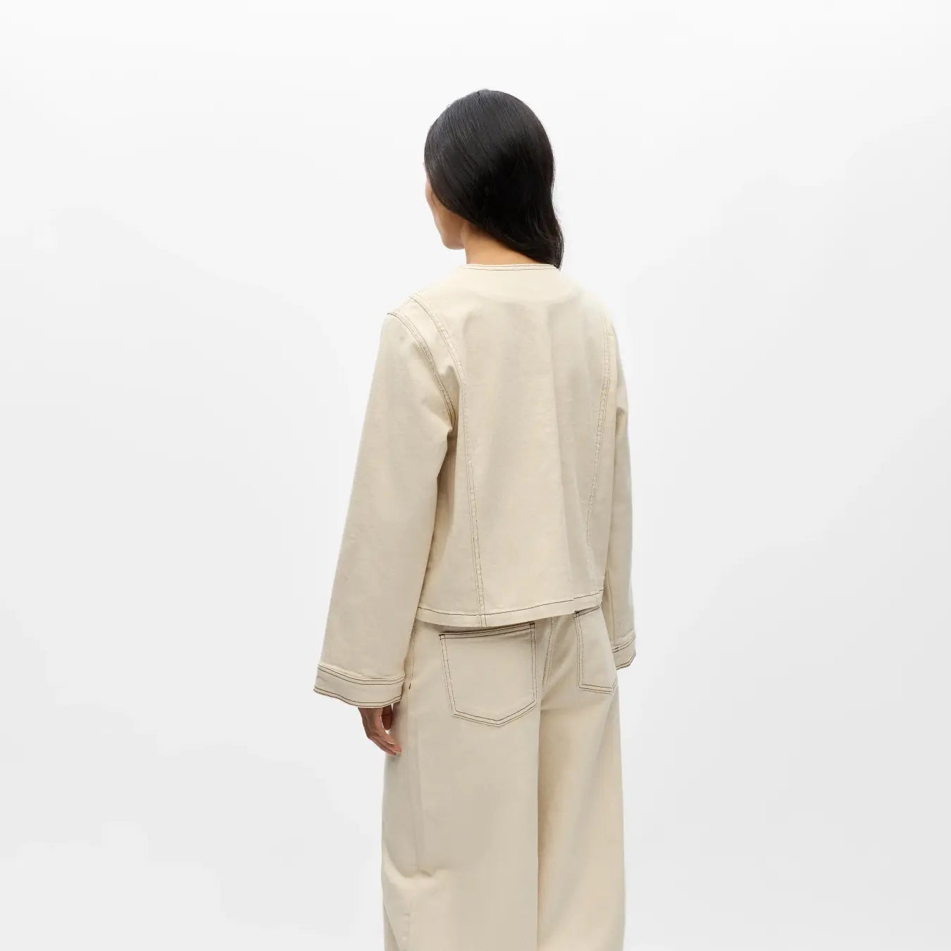 OBJRABEA L/S OZ DENIM TIE JACKET E PA26