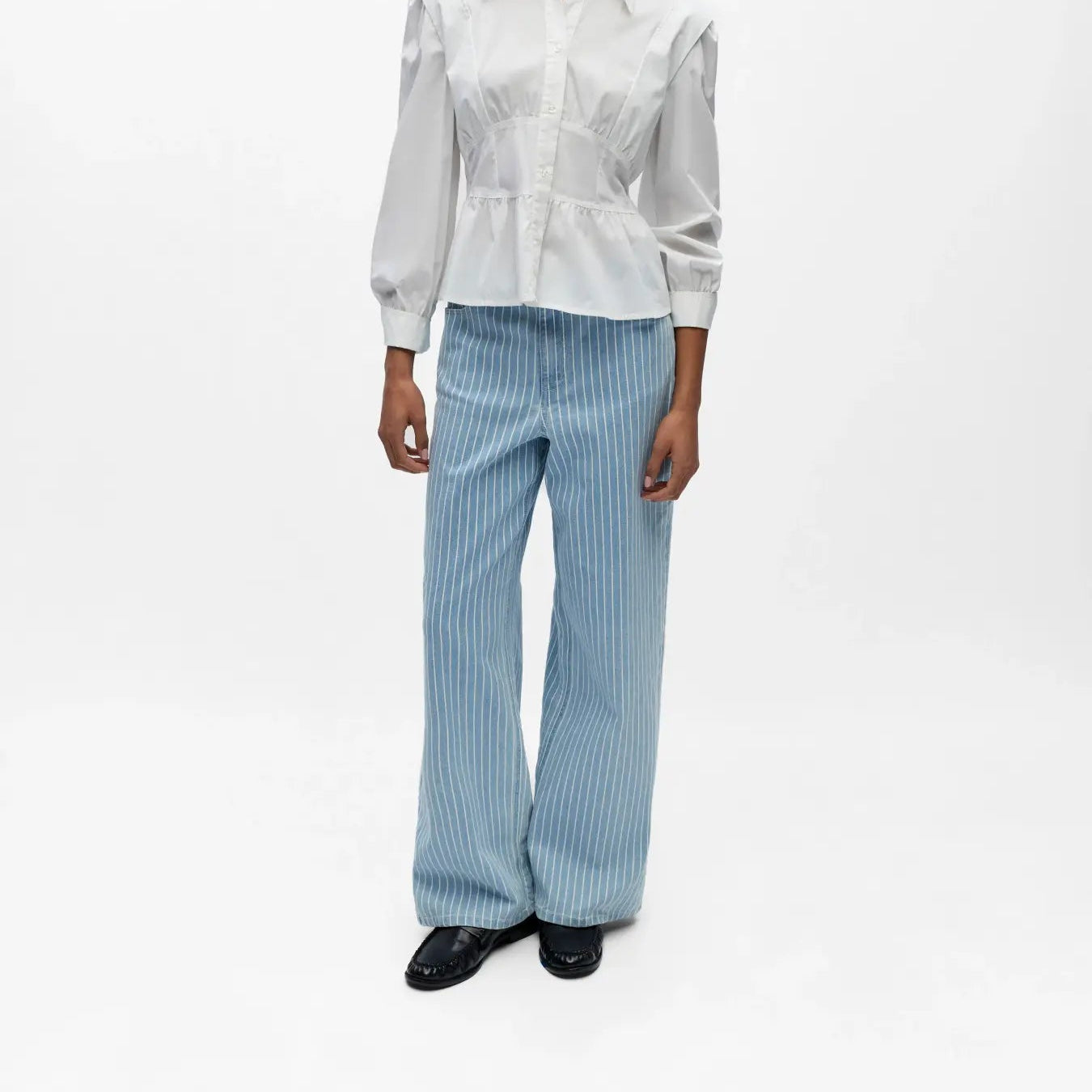 OBJSANNI MW WIDE JEANS 144
