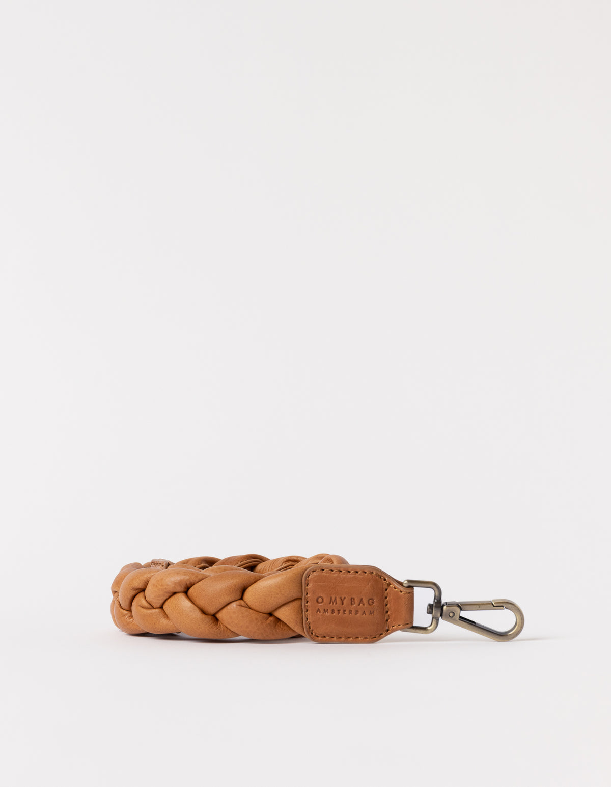 Braided Shouder Strap Wild Oak Soft Grain Leather