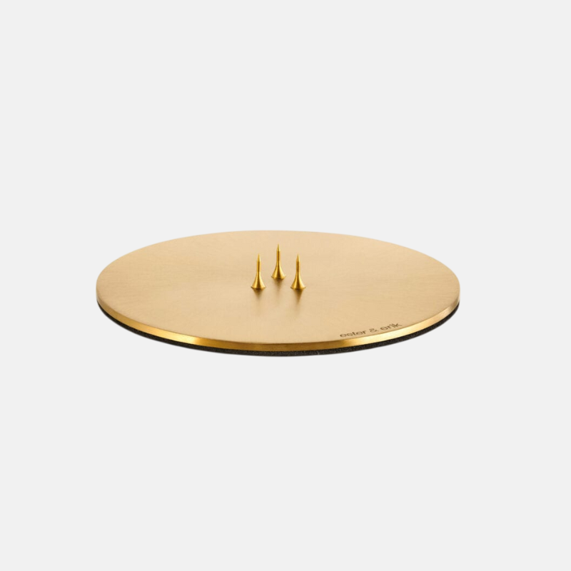 Kaarsenplateau Medium Goud | MAT GOLD