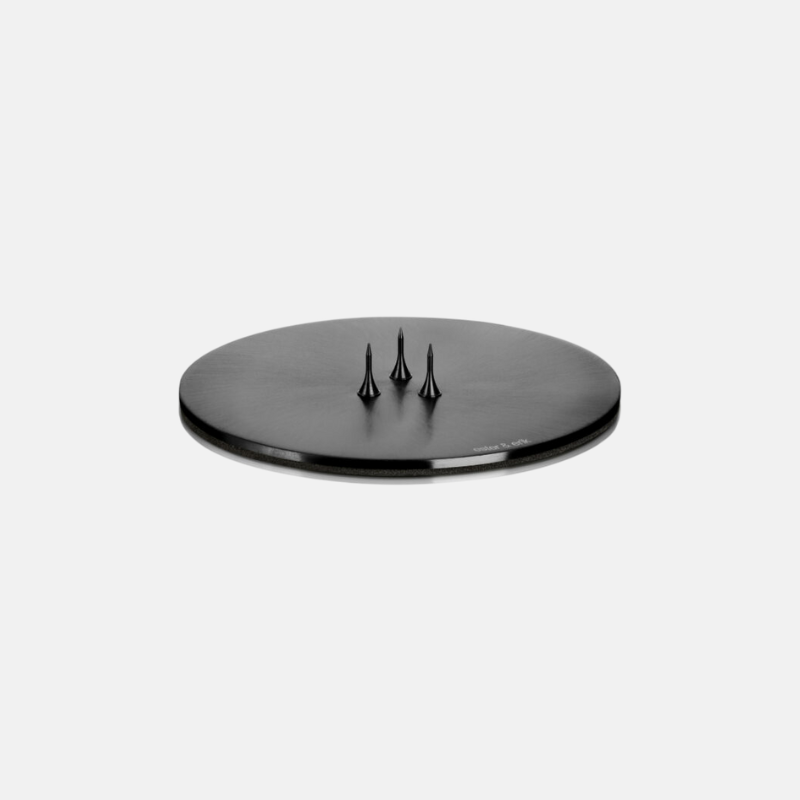 Kaarsenplateau Small Zwart | MAT BLACK