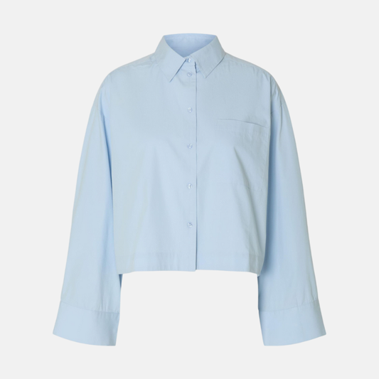 SLFASTHA LS CROPPED BOXY SHIRT NOOS