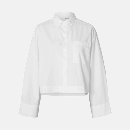 SLFASTHA LS CROPPED BOXY SHIRT NOOS