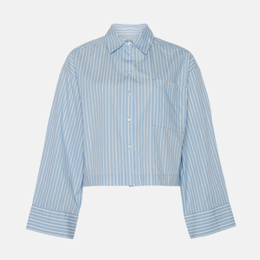 SLFASTHA LS CROPPED BOXY SHIRT NOOS