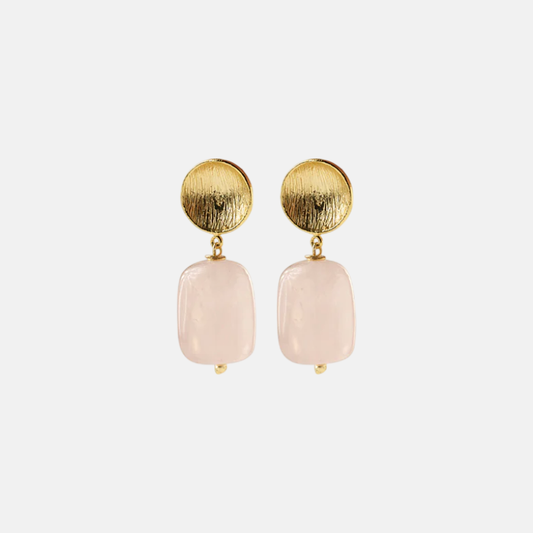 Ease Rose Quartz Earrings