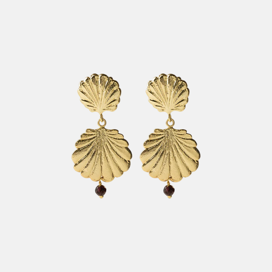 Expressive Garnet Earrings