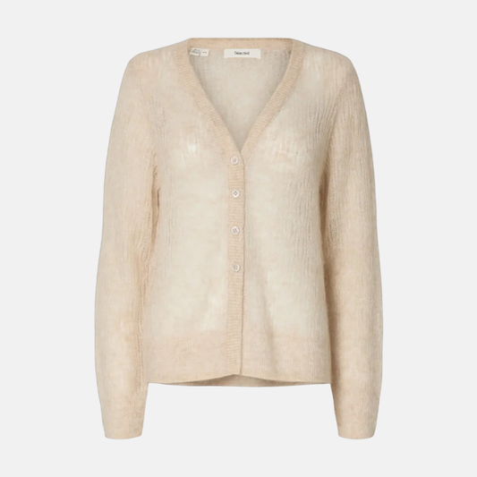 SLFMAYER LS KNIT STRUCTURE CARDIGAN