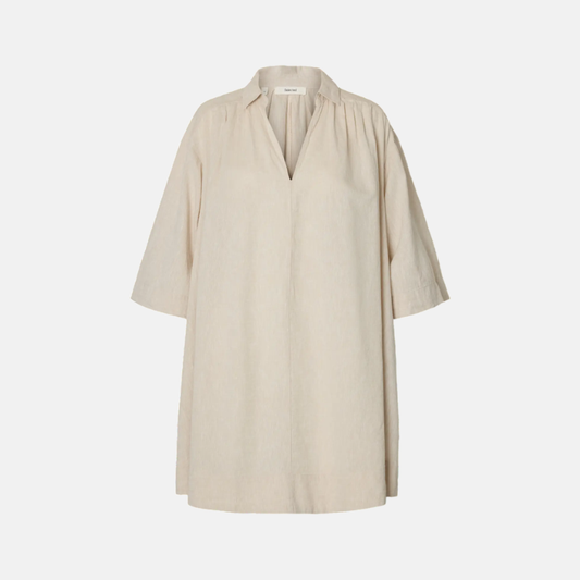 SLFLUISA-TALIA LINEN BLEND DRESS NOOS