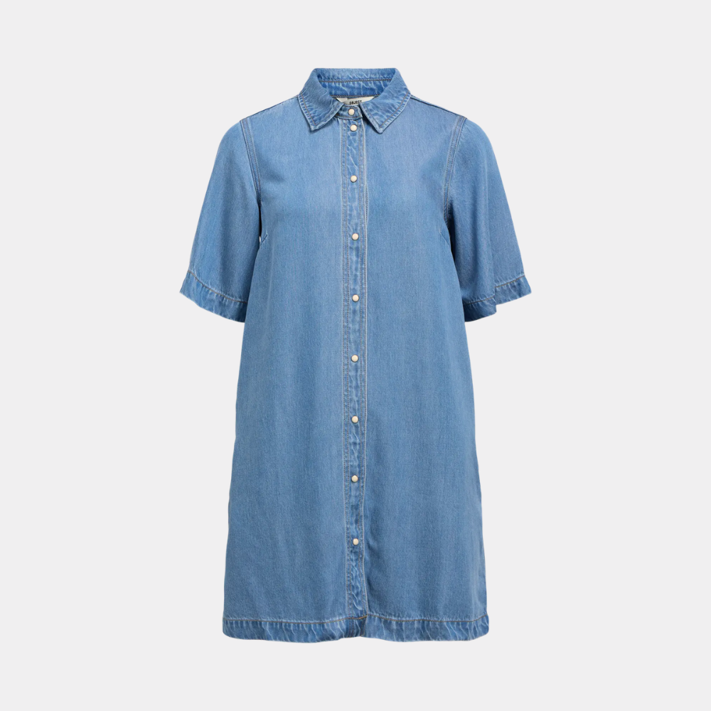 OBJFRAME 2/4 RE DENIM DRESS NOOS