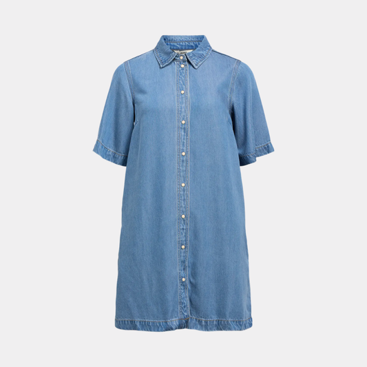 OBJFRAME 2/4 RE DENIM DRESS NOOS
