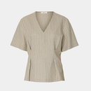 SLFMARIAM SS LINEN BLEND TOP B
