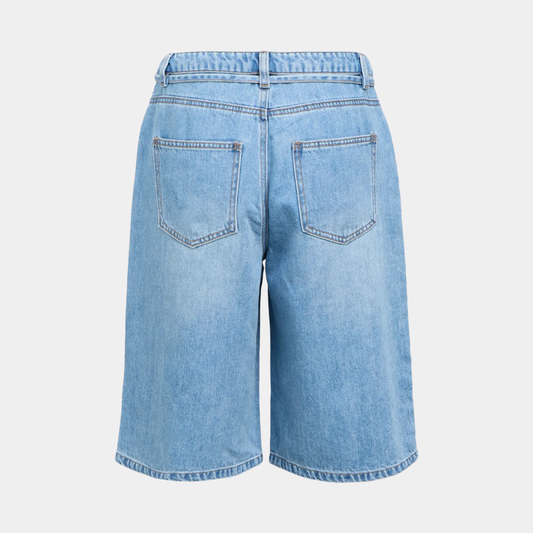 OBJROSIE MW LO DENIM LONG SHORTS NOOS
