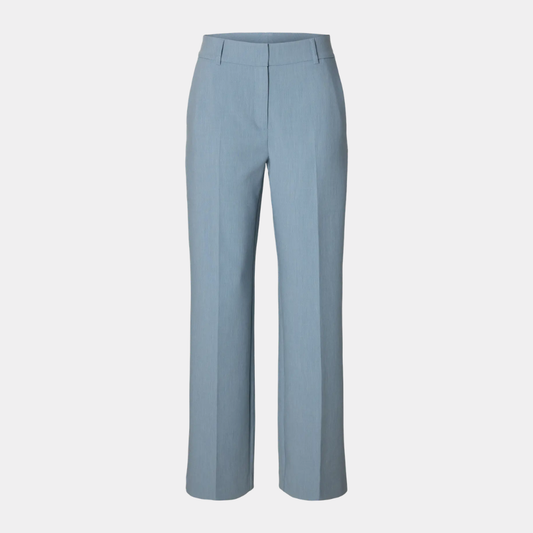 SLFRITA MW WIDE PANT MEL NOOS