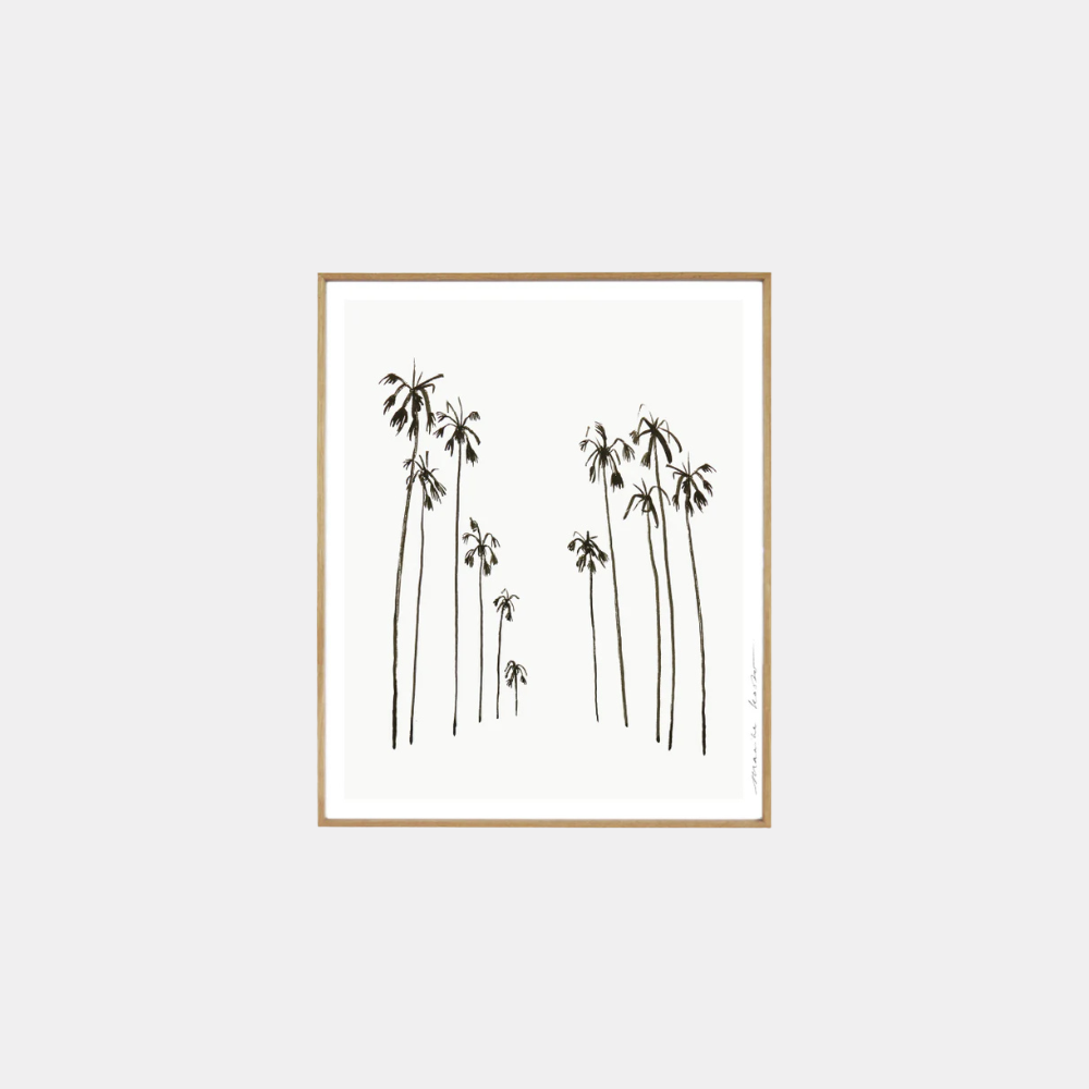Poster - Palms White