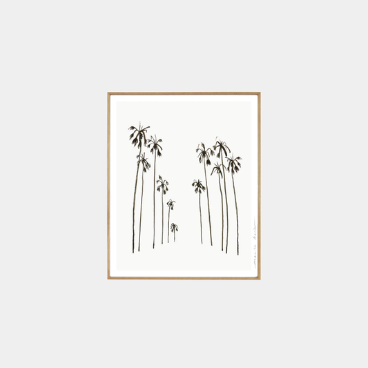 Poster - Palms White