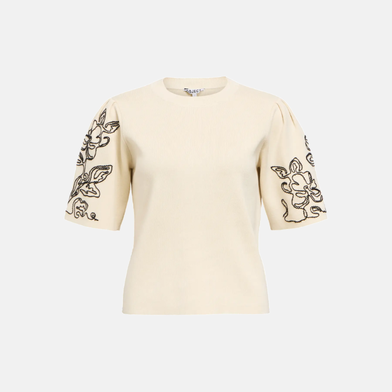 OBJFLORA 2/4 RE KNIT PULLOVER 143