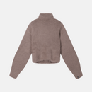 Cropped knit turtleneck