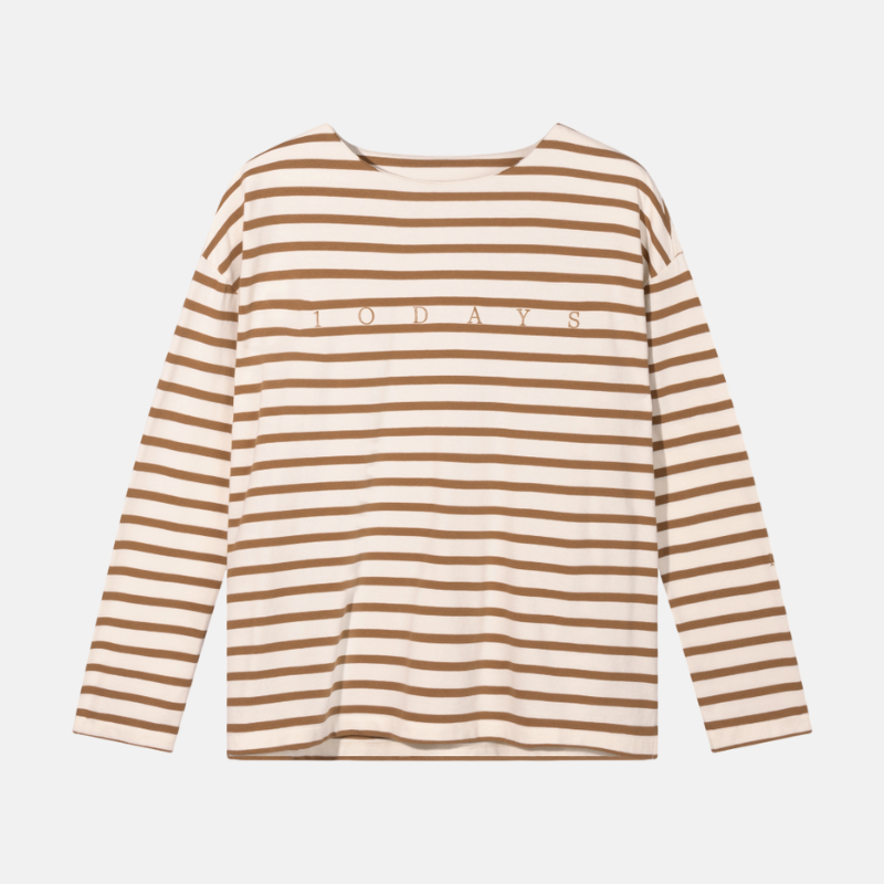 boat neck top stripes